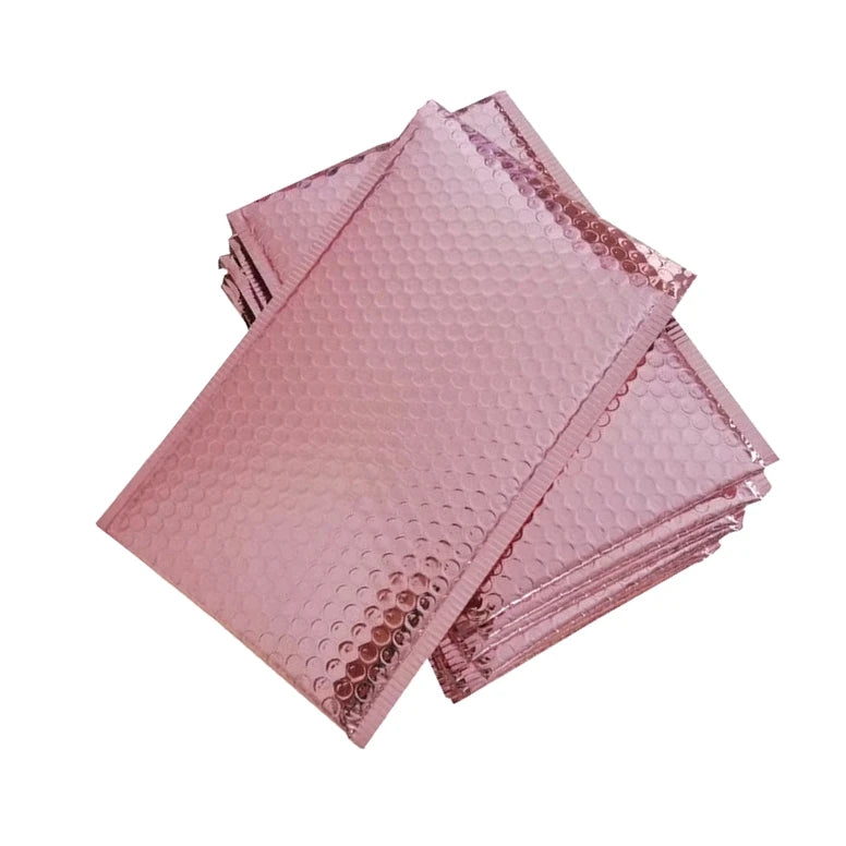 Metallic Aluminum Foil Poly Bubble Mailer Shipping Mailing Bag Padded Envelope Poly Mailer Bag - 图片 2