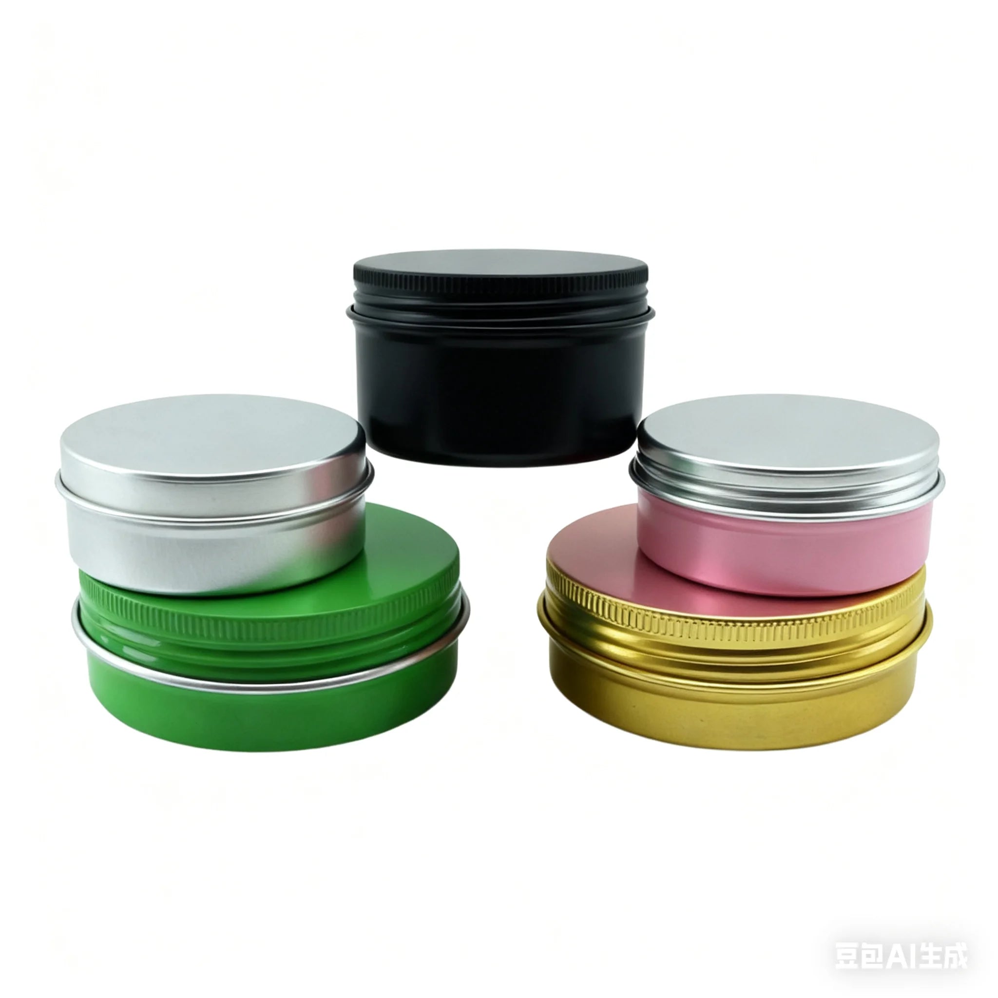 10ml 15ml 20ml 30ml 50ml 100m Black Empty Storage Pot Metal Aluminum Tin Jar for Cosmetic Cream - 图片 5