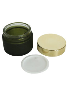 Luxury Empty Custom Cosmetic Skin Care Glass Jar with Lid for Face Cream OEM Custom logo Packaging
