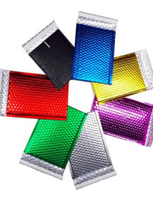 Metallic Aluminum Foil Poly Bubble Mailer Shipping Mailing Bag Padded Envelope Poly Mailer Bag
