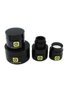 High Quality 5ml 15ml 30ml 50ml 100ml 200ml UV Black Dark Violet Glass Jar for Skin Care Packaging