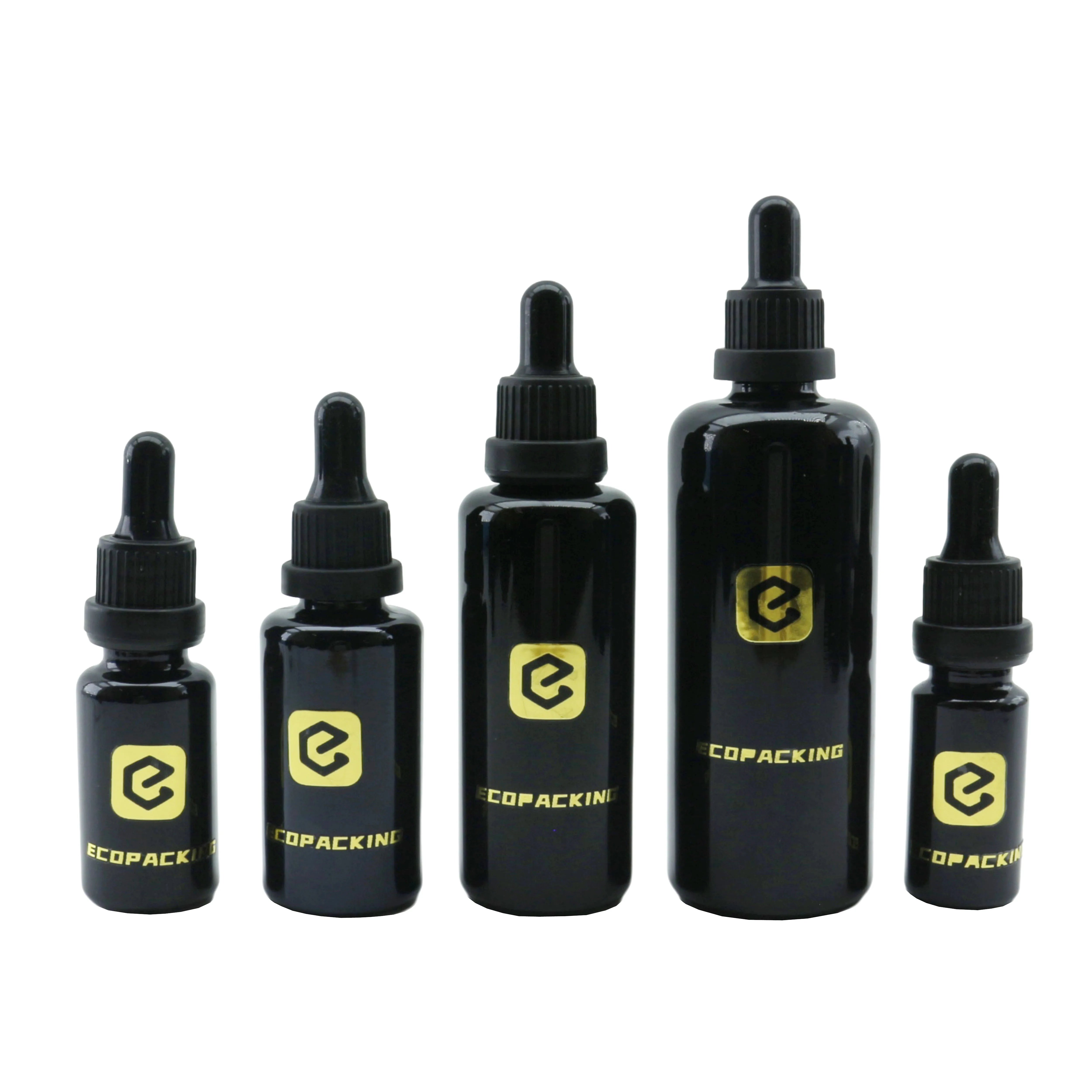 Empty Uv Black Glass Spray Bottle 5ml 10ml 15ml 20ml 30ml 50ml 100ml 200ml for Hair Oil Packaging - 图片 7