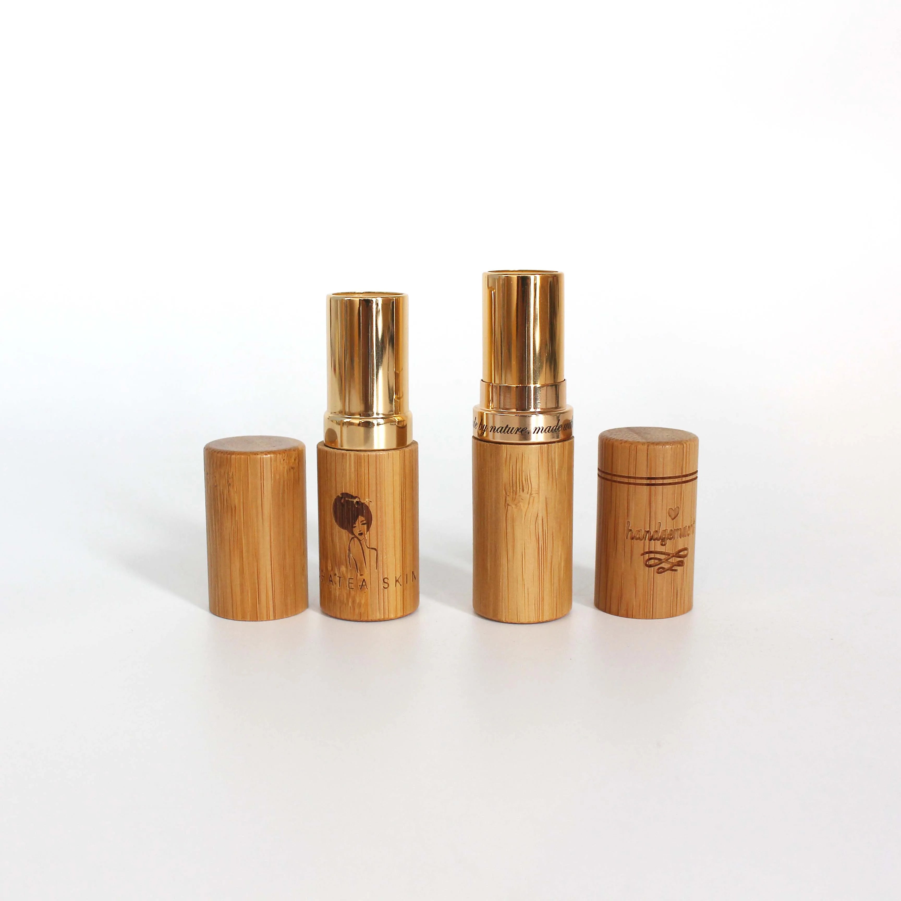 Eco Bamboo Lipstick Tubes 5ml Luxury Lip Balm Tubes Packaging Wholesale - 图片 5