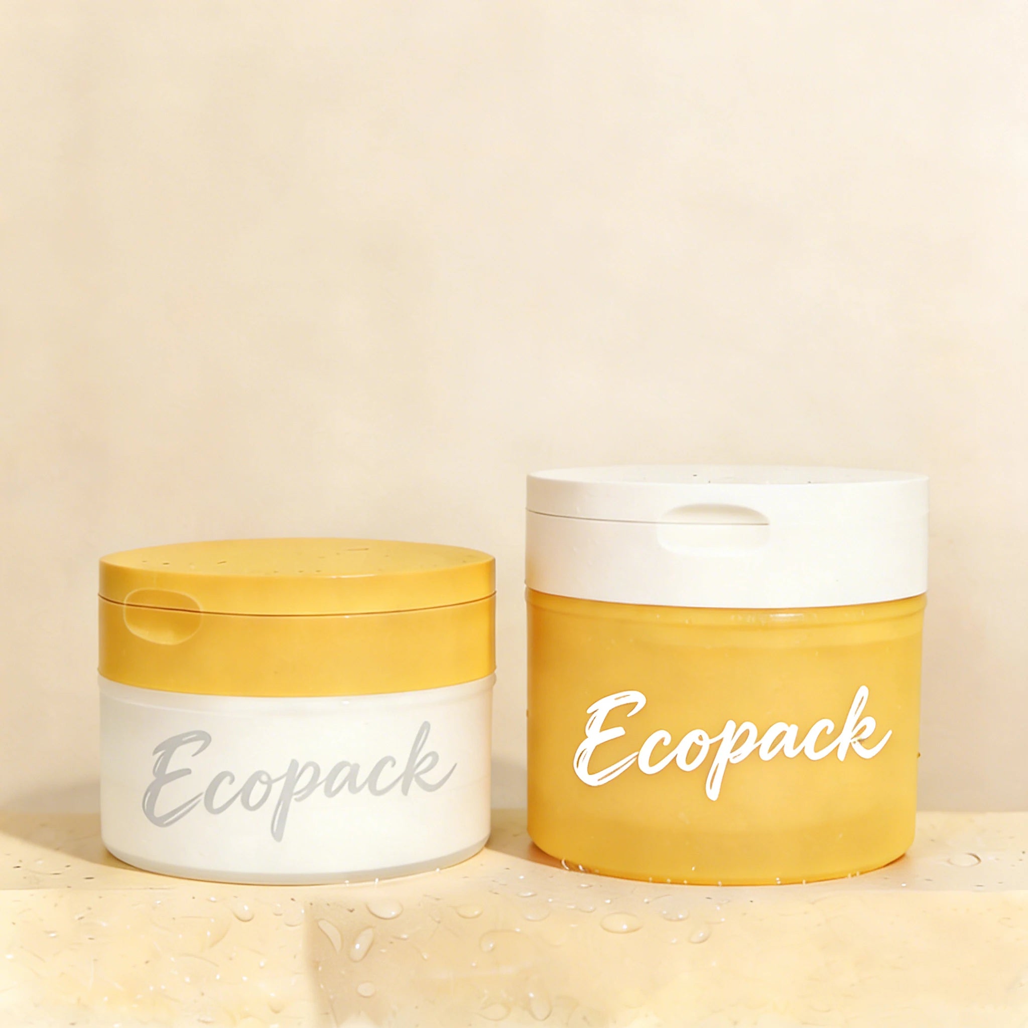 Travel-Friendly Plastic Skincare Container Cleansing Balm Jar with Built-in Spoon for Face Cream & Mask - 图片 2