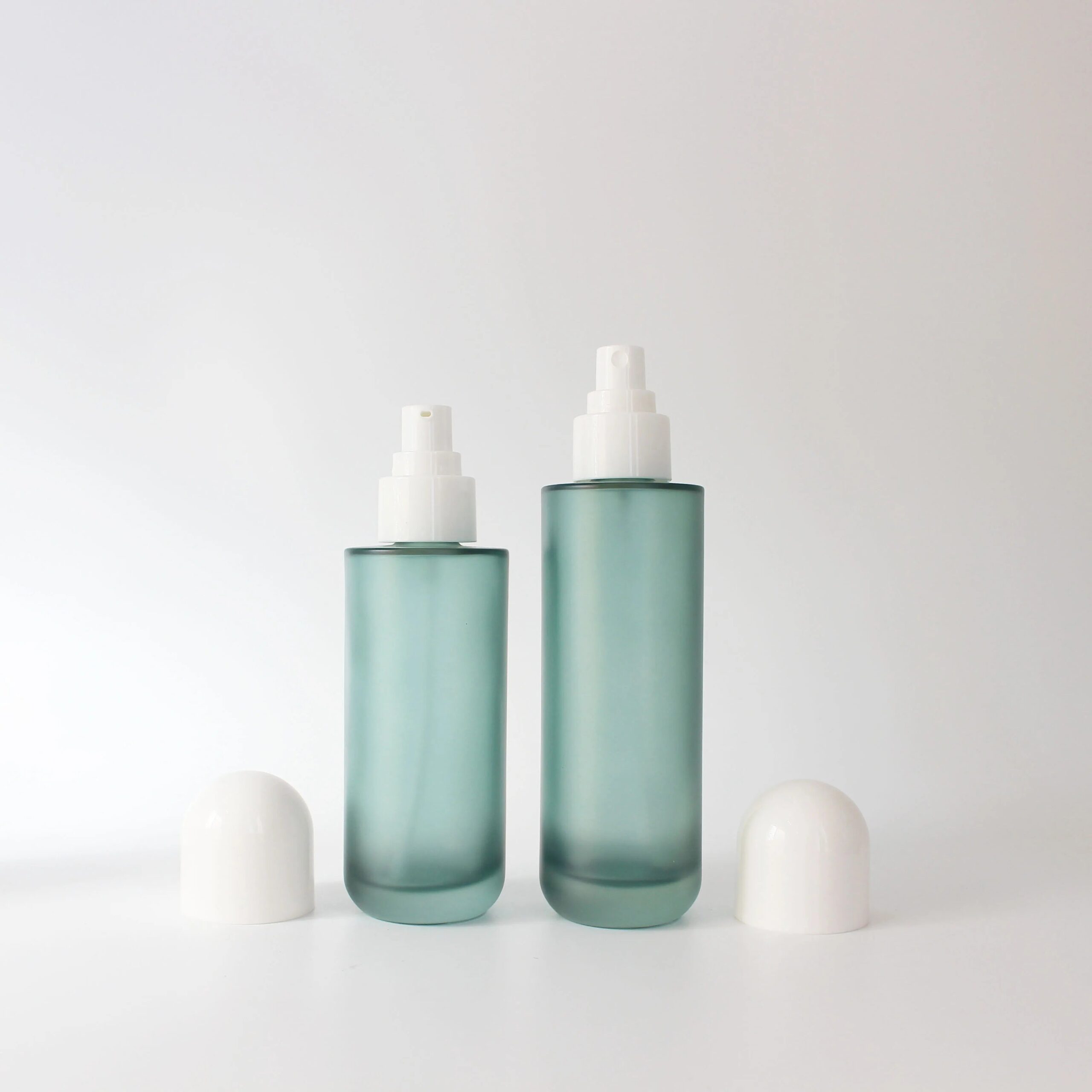 In Stock Luxury Glass Cosmetic Packaging Set 30ml 50ml 100ml 120ml Lotion Bottle 30g 50g Cream Jar - 图片 5