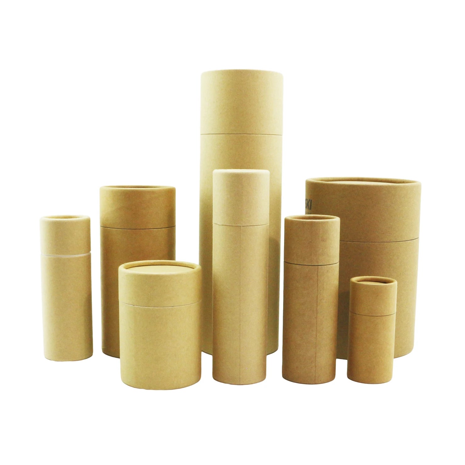 Eco Friendly Biodegradable OEM Custom White Black Kraft Cardboard Box Paper Tube Gift Clothes Packaging