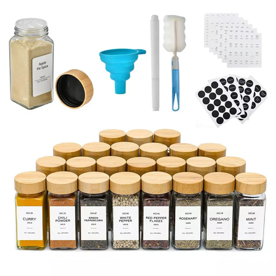 Shaker 120ml Seasoning Jar Glass Kitchen Salt Pepper Containers Seasoning Spice Shaker Bottle - 图片 2
