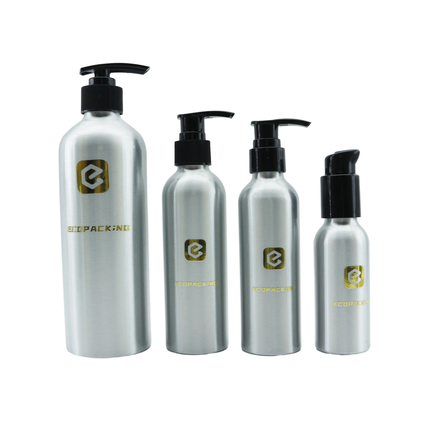 Wholesale 30ml 50ml 100ml 250ml 300ml 500ml Aluminum Cosmetic Bottle with Shampoo Pump Dispenser - 图片 7