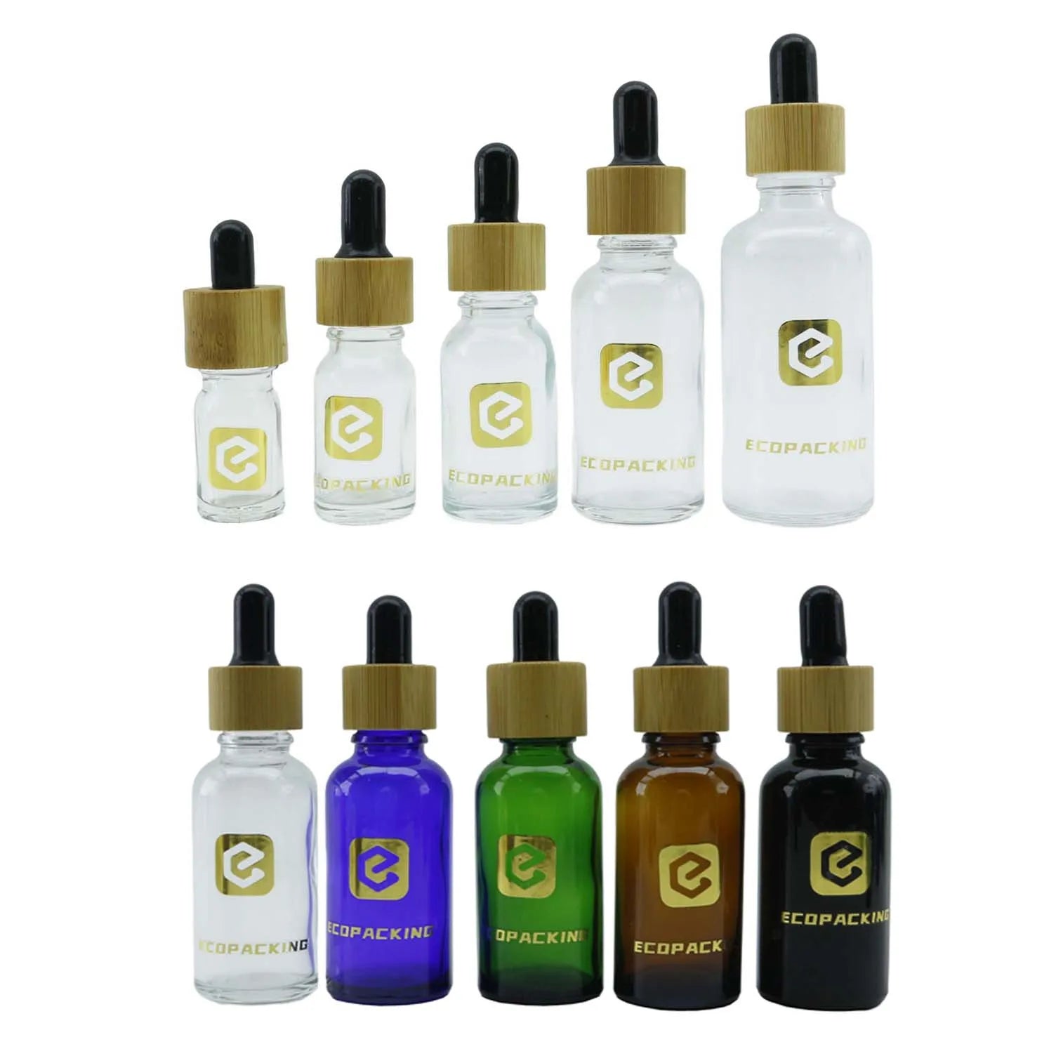 Luxury Glass Bottle Dropper 5ml 10ml 15ml 20ml 30ml 50ml 100ml Cosmetics Essential Oils Bottle - 图片 6