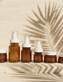 PET Plastic Medicine Bottles 40ml 60ml 80ml 100ml Amber Facial Serum Pump Bottle& Cream Jar for Skin Care Packaging