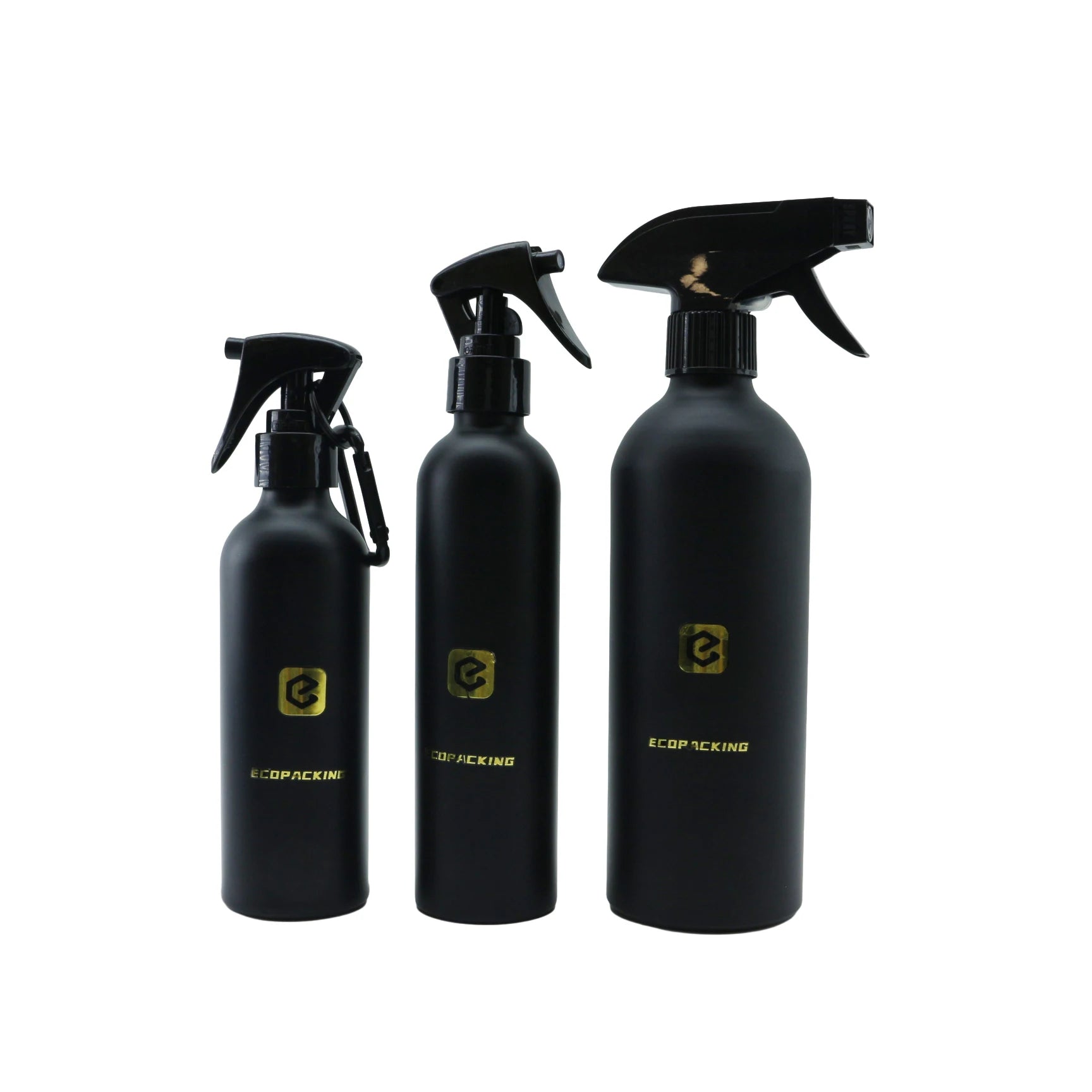 Hot Sale Matte Black and Sliver 500ml Aluminum Spray Bottle for Cosmetic - 图片 2