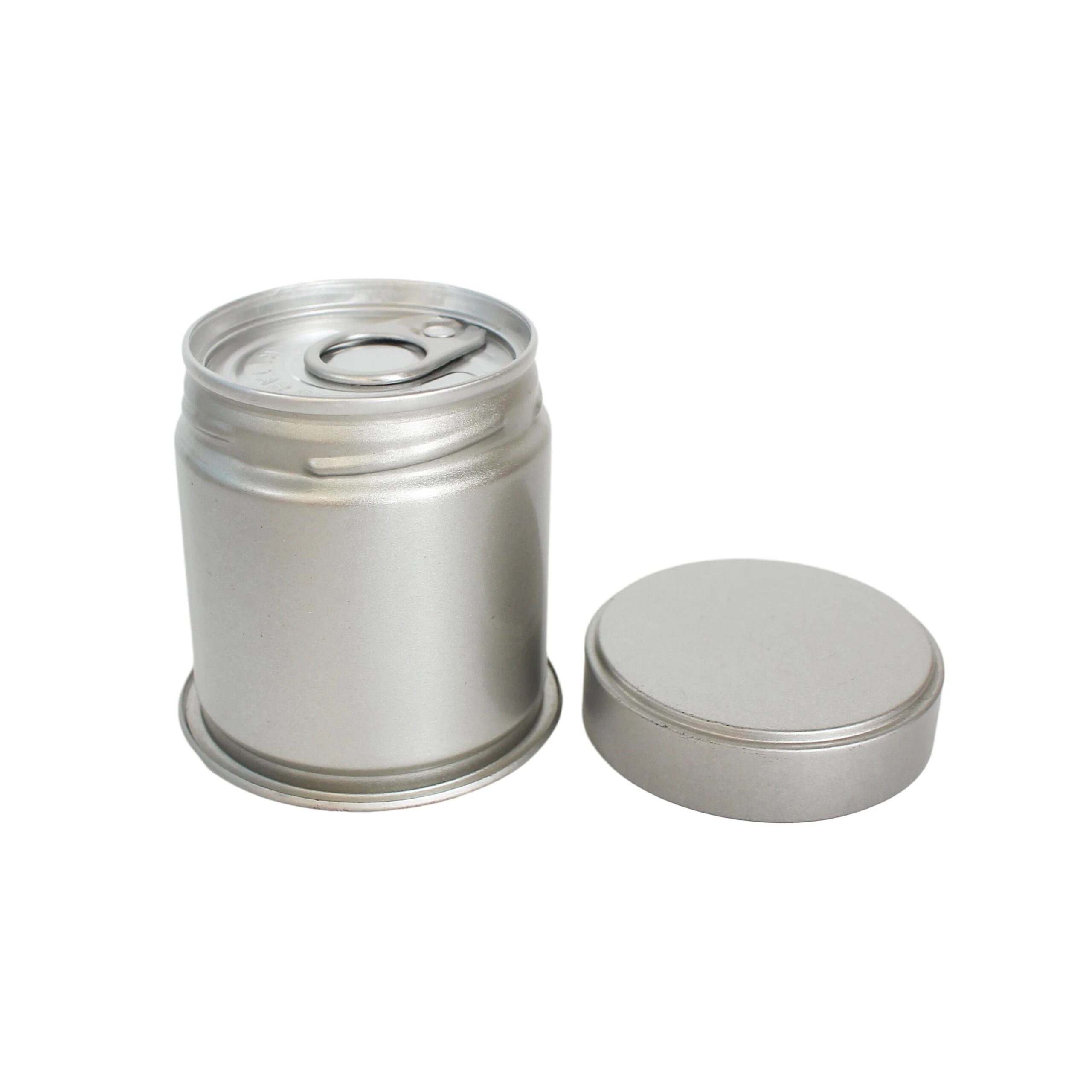 Custom Matt Finish OEM Empty air Tight Food Grade Empty Coffee Bean Matcha Powder Loose Tea Powder Tin Can Tin Box 30g 40g 50g