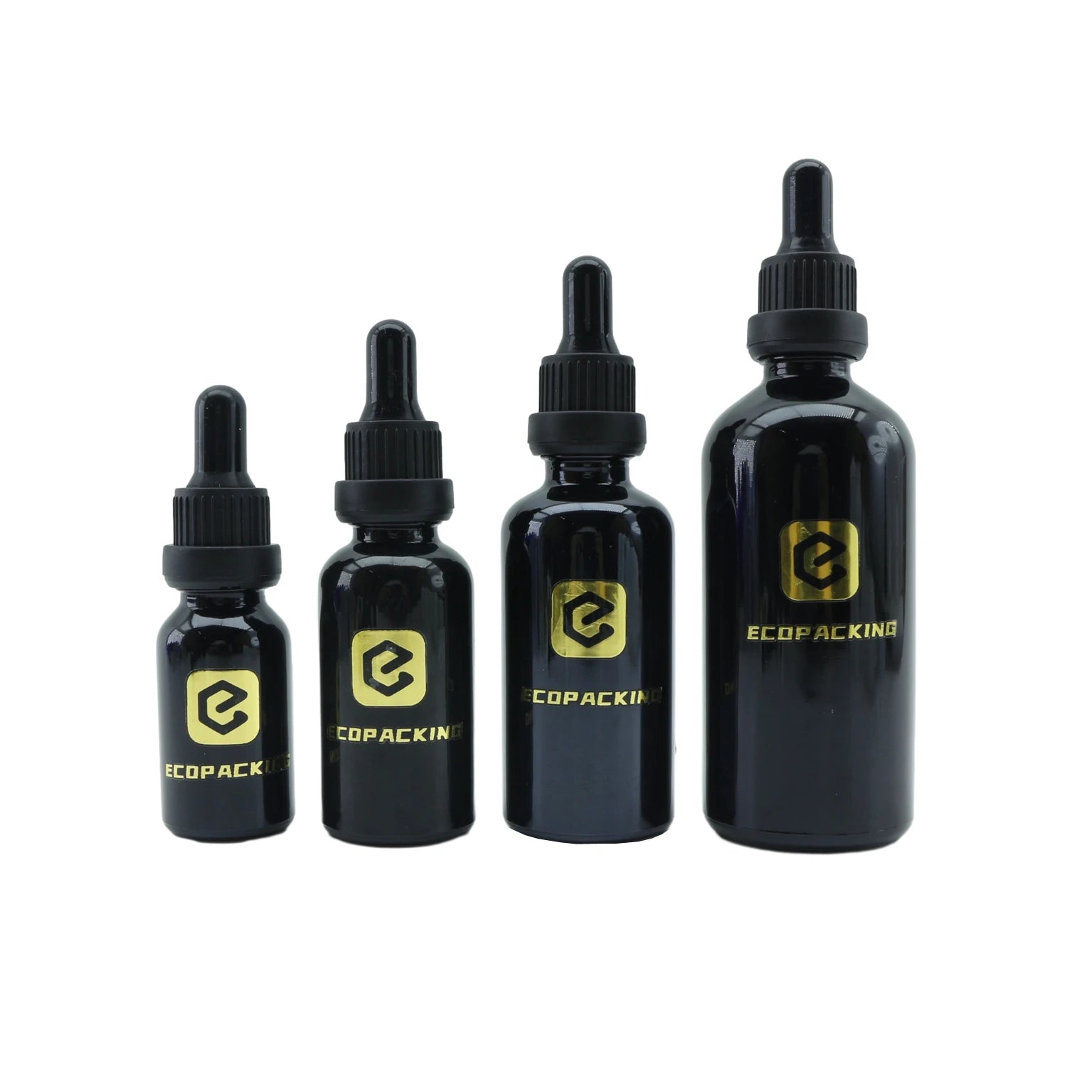 Hot Sale Perfume Oil Bottle 5ml 10ml 15ml 20ml 30ml 50ml 100ml Black Olive Oil Glass Dropper Bottle - 图片 5
