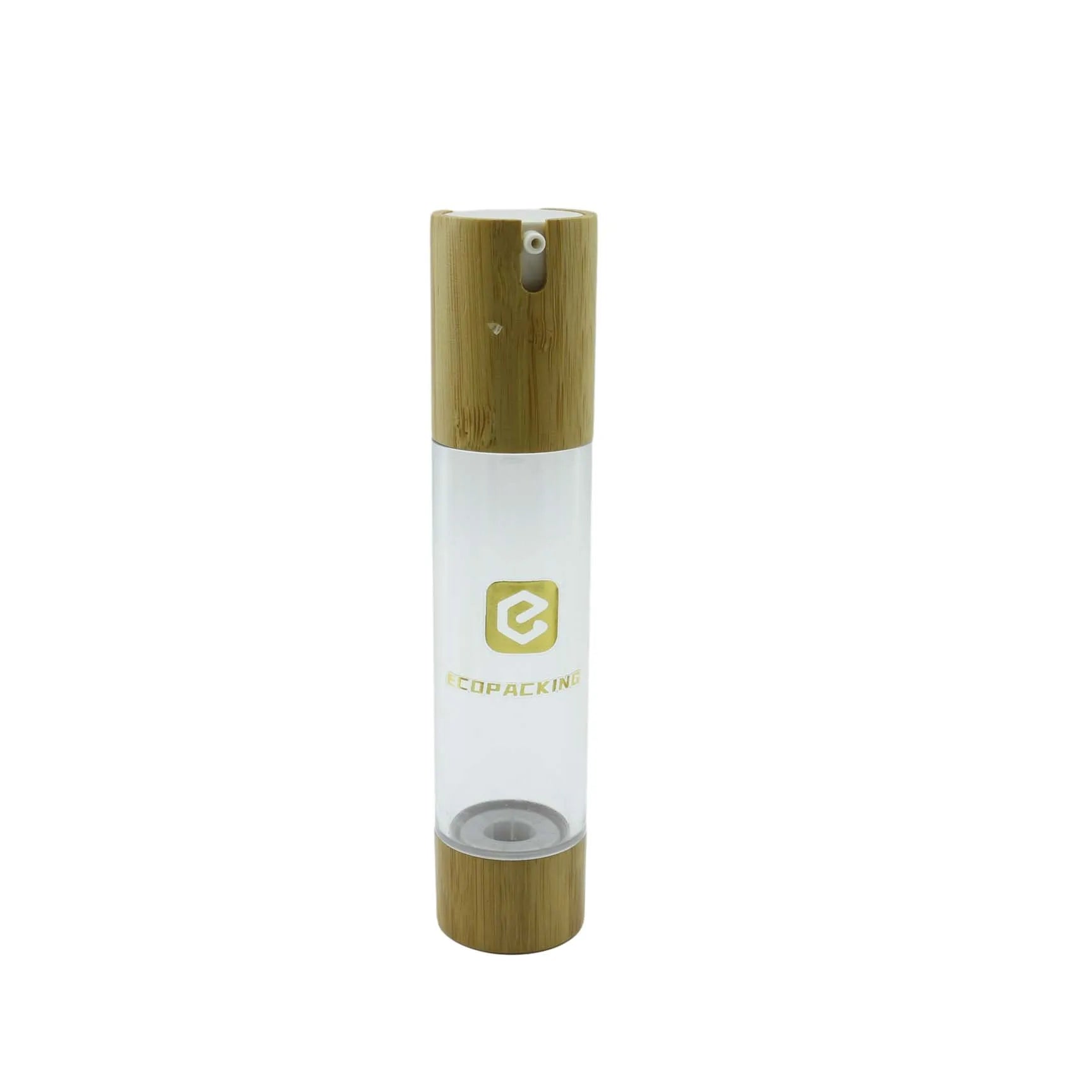 Eco Friendly 15ml 30ml 50ml 100ml Bamboo Airless Pump Bottle for Cosmetic Lotion - 图片 6