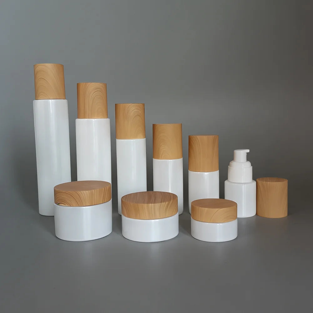 20ml 30ml 60ml 100ml 120ml 2 oz 4 oz White Spray Pump Glass Serum Perfume Bottle 20g 30g 50g White Cosmetic Glass Jar - 图片 5