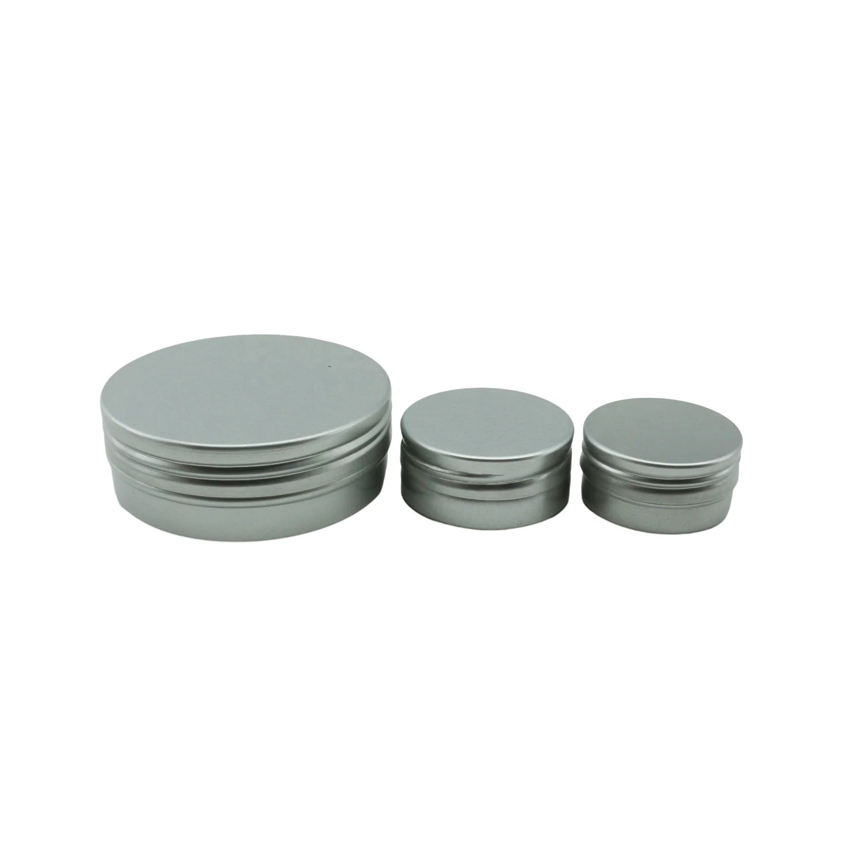 Custom Body Butter Soap Aluminum Tin Jars Container for Cosmetic Skin Care Beard Balm Lip Balm Candle Empty