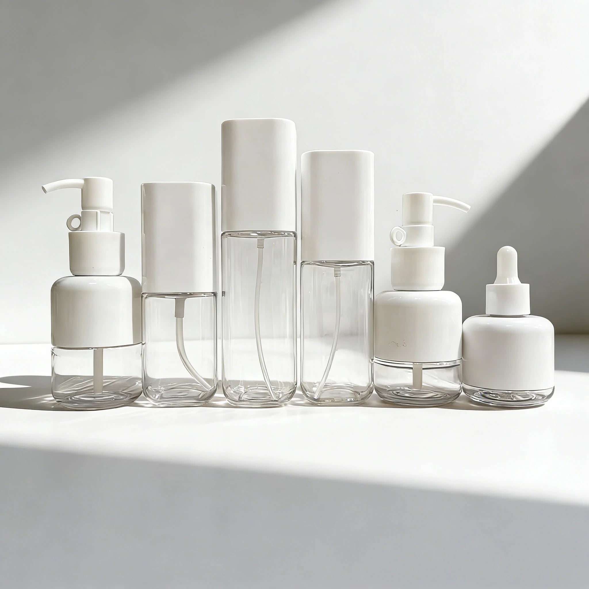 40ml 80ml 100ml 120ml square Refillable Plastic Bottles Empty PET Emulsion Moisturizer Sprayer Pump Bottle - 图片 7