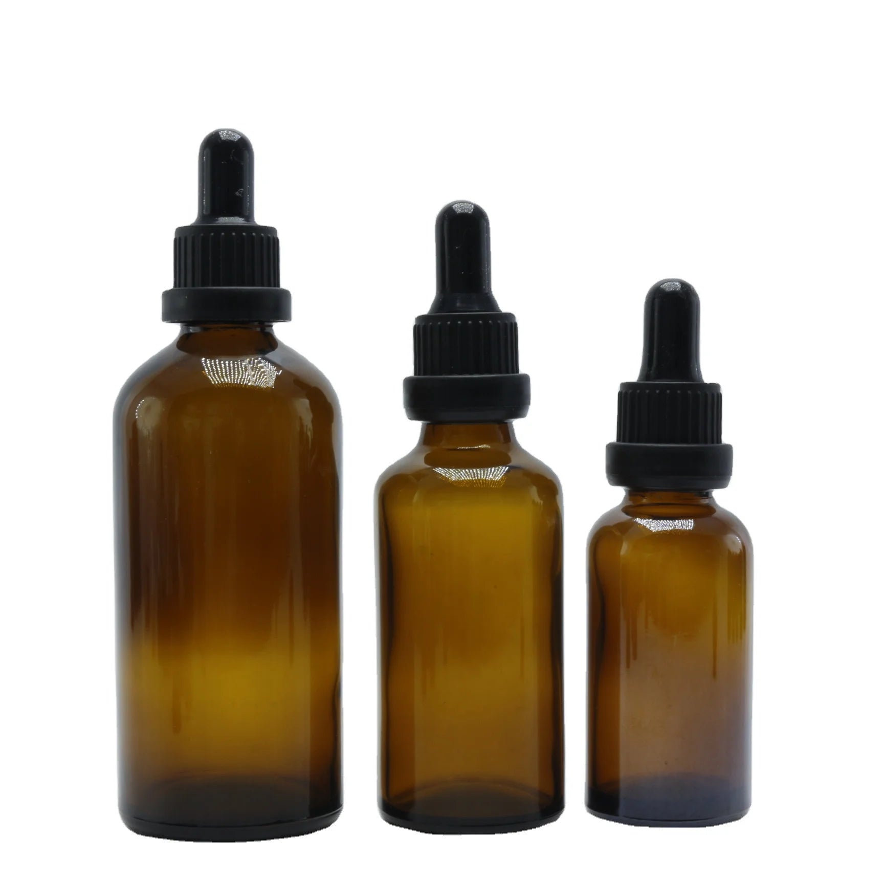 1oz 50ml 100ml Amber Bottle Glass Pharmaceutical Dropper Medicine Essential Oil Bottle - 图片 3