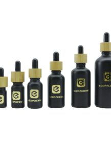 5/10/15/20/30/50/100ml Black Frosted Glass High Quality Supply Frosted Dropper Bottle Black Matte Oil Dropper Bottles