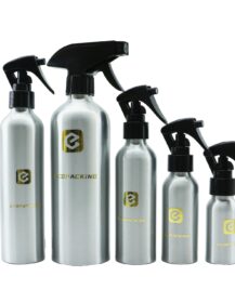 Cosmetic Soap Shampoo Liquid Packaging Aluminum Trigger Spray Bottle Black Silver 30ml 50ml 100ml 200ml 500ml Sizes for Lotion