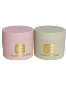Custom Empty Wheat Straw Plastic Cosmetic Jars 10g 20g 30g 50g 100g 150g 200g 250g for Creams
