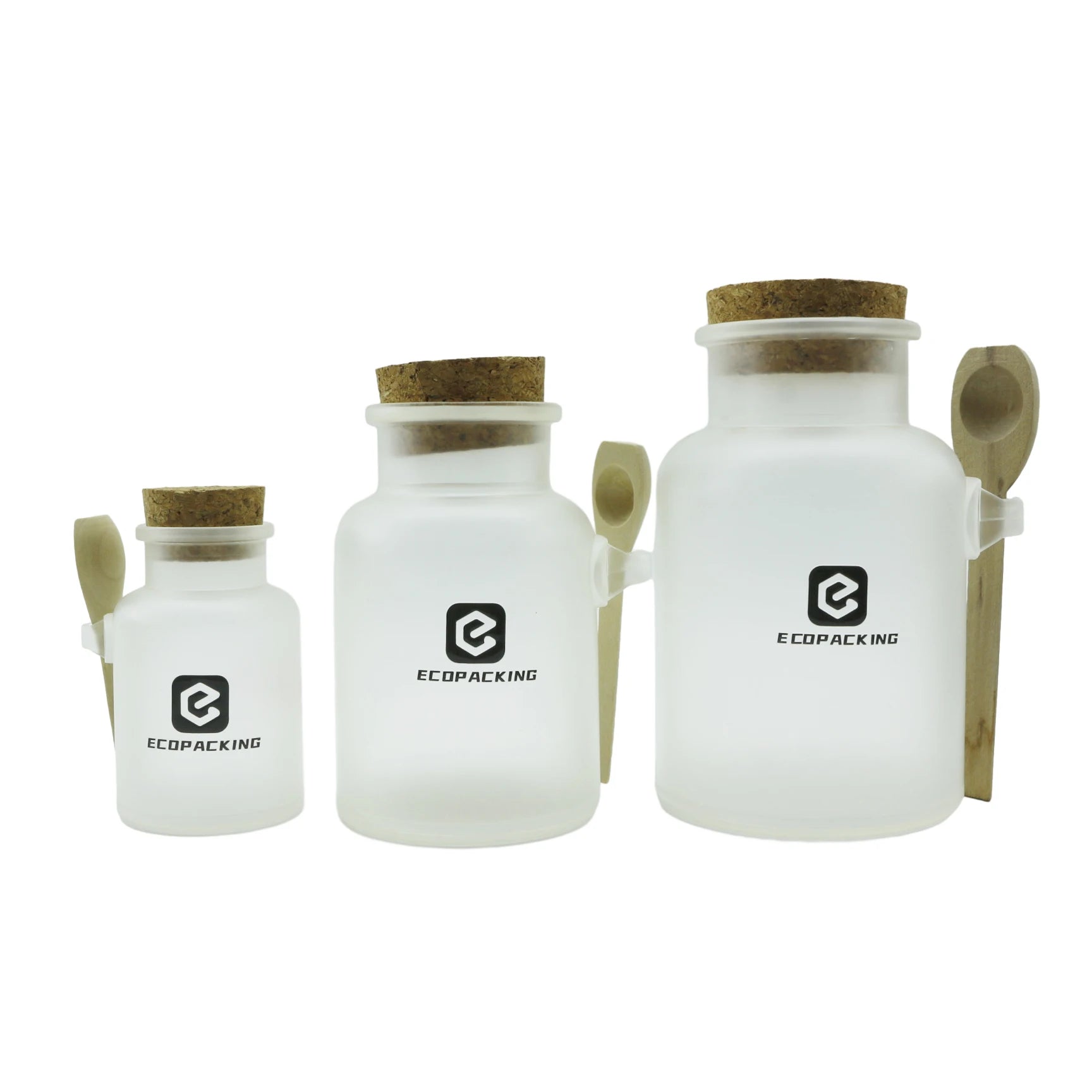 100ml 200ml 300ml 500ml Body Scrub Bottle clear Frosted Cosmetic Plastic Bath Salt Jar - 图片 7