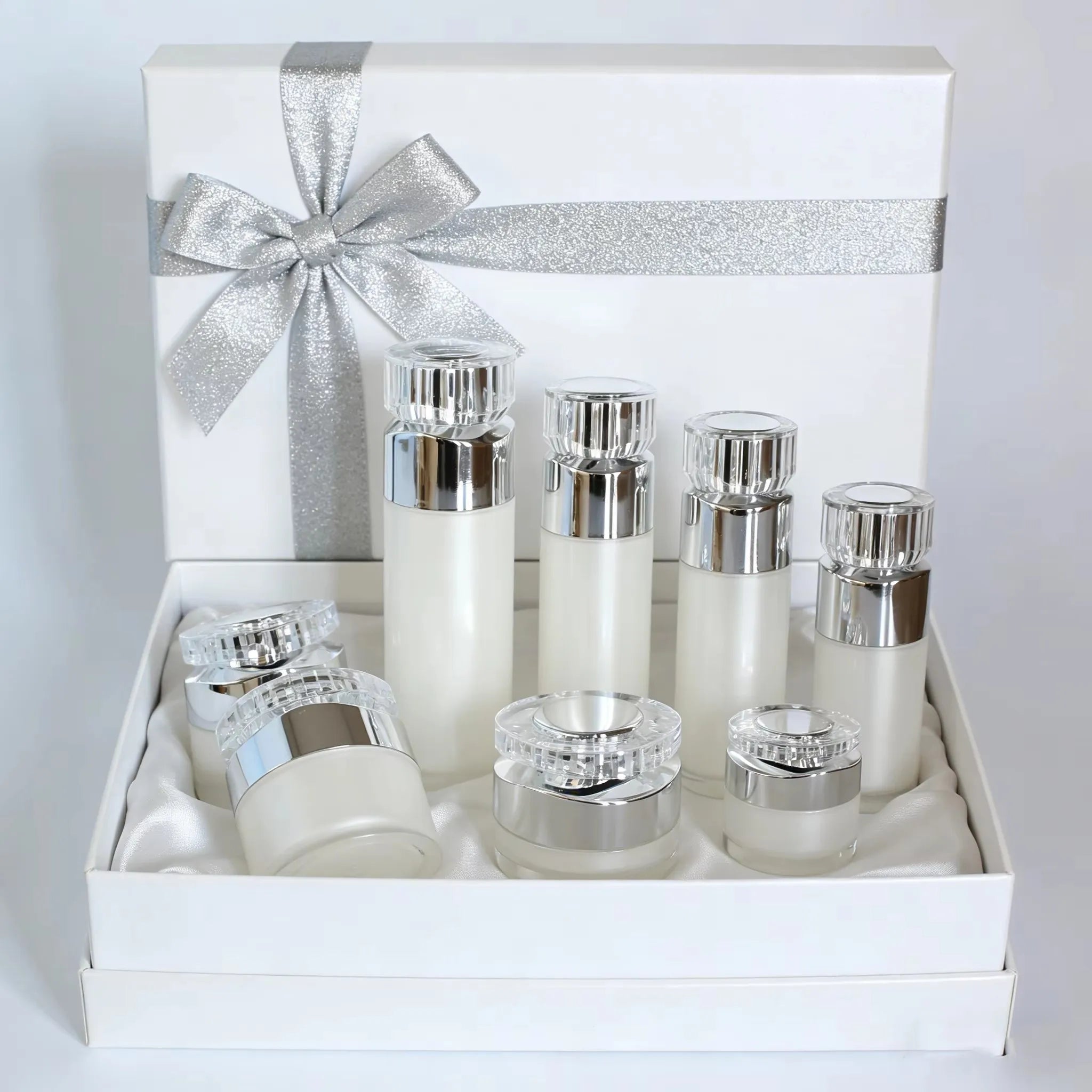Travel Size Acrylic Pump Bottle and Cream Jar Set Portable Cosmetic Container - 图片 6