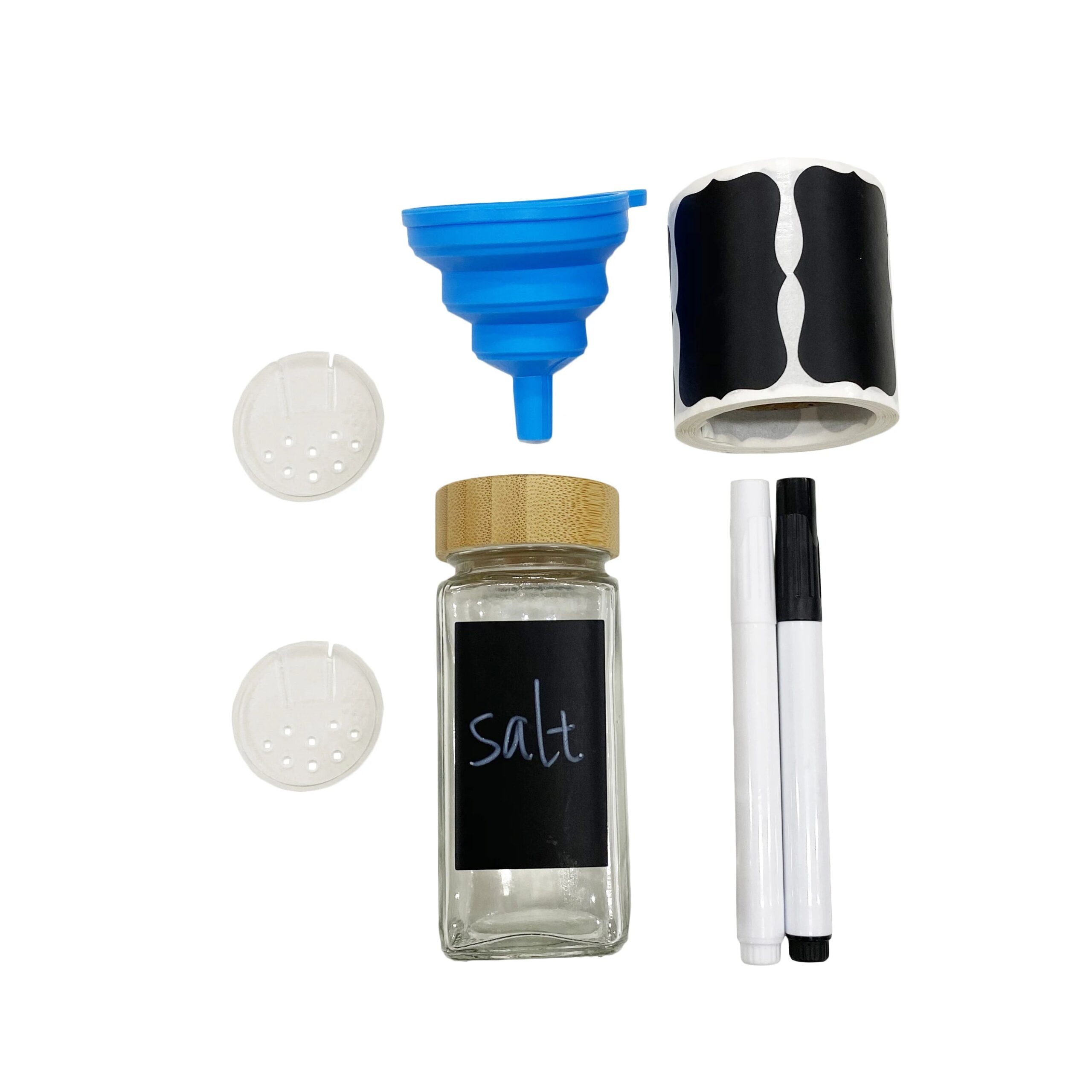 12pcs 24pcs OEM Empty Food Grade Spice Glass Jar Container with Lid for Kitchen Salt Shaker Bottle 4oz 120ml - 图片 2