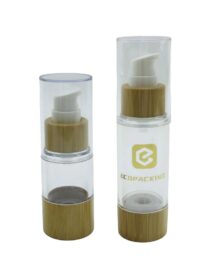 15ml 30ml 50ml 100ml Airless Pump Bottle for Cosmetic Cream Argan Oil Bamboo Packaging