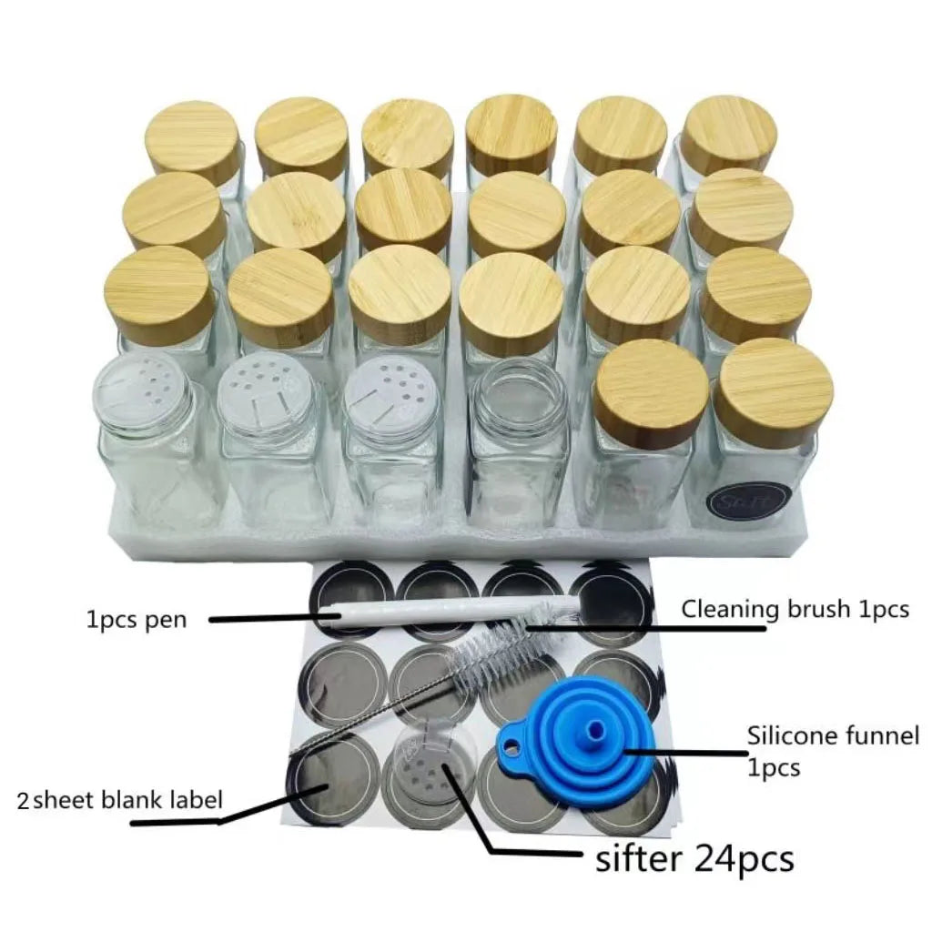 Shaker 120ml Seasoning Jar Glass Kitchen Salt Pepper Containers Seasoning Spice Shaker Bottle - 图片 3