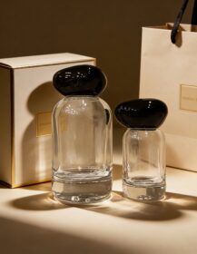 Custom Label New Unique Design clear Glass Perfume Bottles 30ml 50ml 100ml Glass Perfume Bottles with Spray and Caps