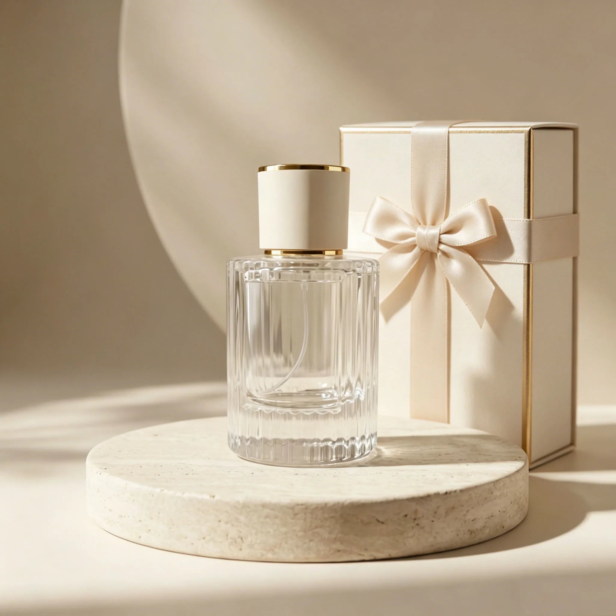 Luxury Perfume Bottles 50ml Clear Glass Spray Vials with Leather & Gold Cap for Fragrance Packaging - 图片 2