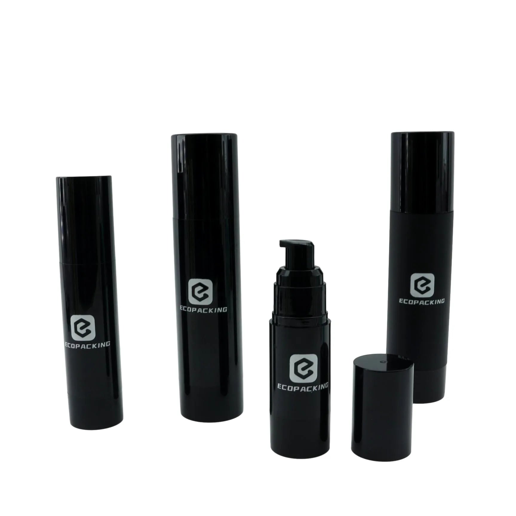 15ml 30ml 50ml 100ml Black Airless Pump Bottle Plastic Cosmetic Airless Packaging for Serum R888 - 图片 6
