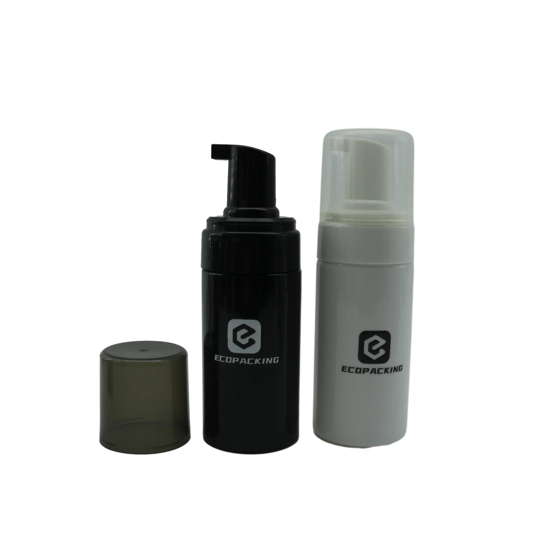 Luxury Foam Pump Bottle 50ml 100ml 150ml 200ml clear White Amber Black Cosmetic Plastic Bottle - 图片 3