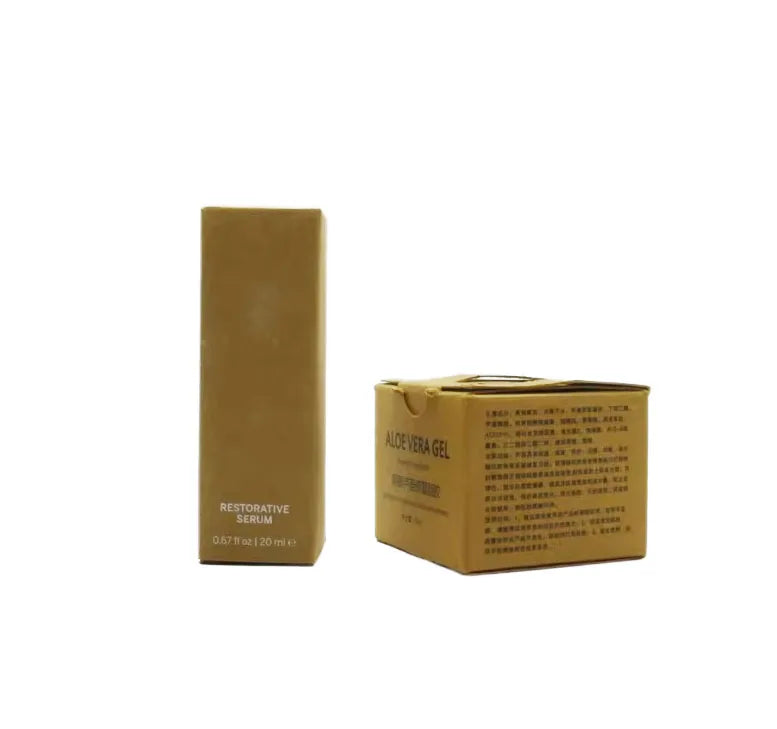 Custom Luxury Cardboard Recycled Brown Cosmetic Packaging Kraft Paper Box