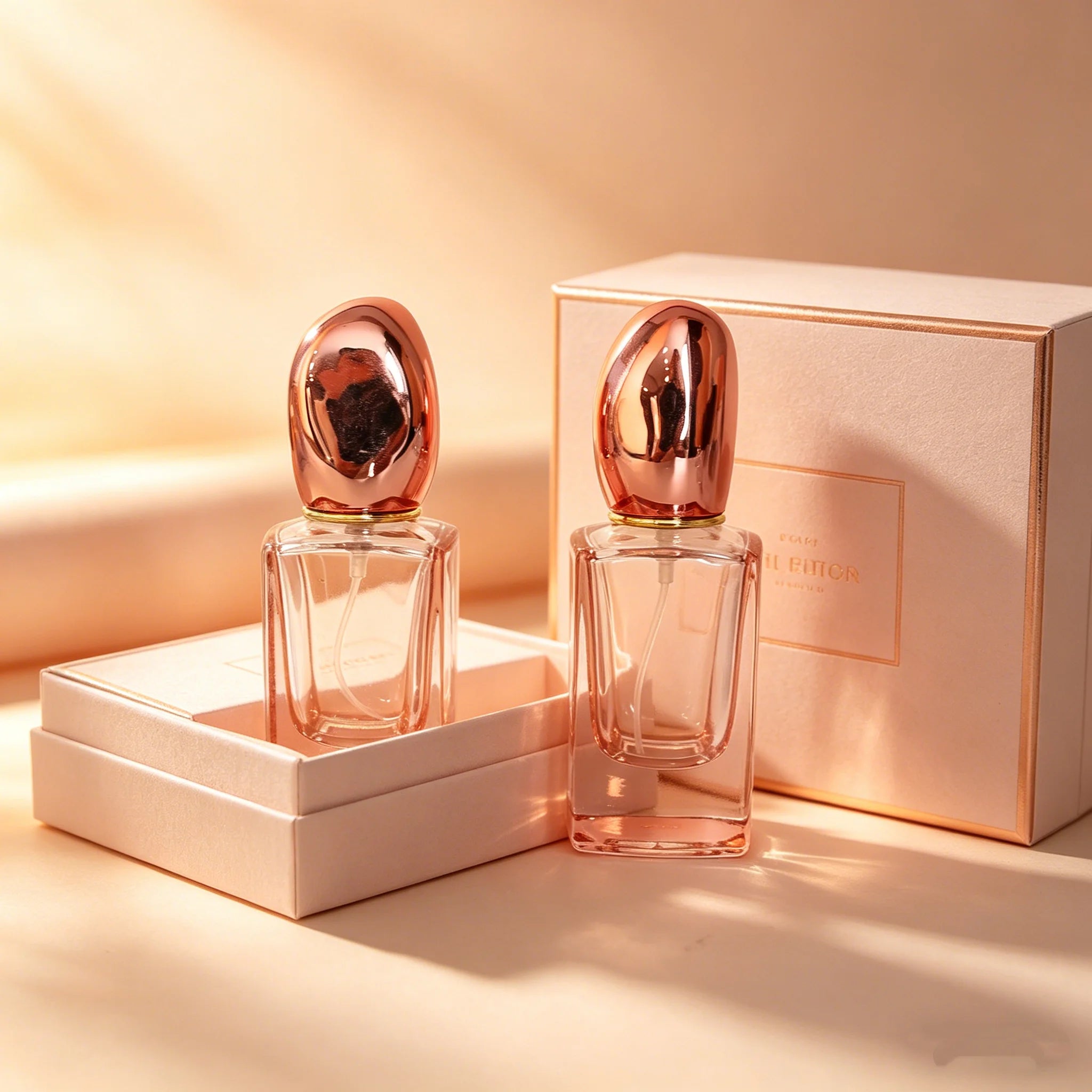 Luxury Refillable square Fill Thick Glass Perfume Bottle with Cap 30/50/100ml Pump Sprayer for Cosmetic Packaging - 图片 6