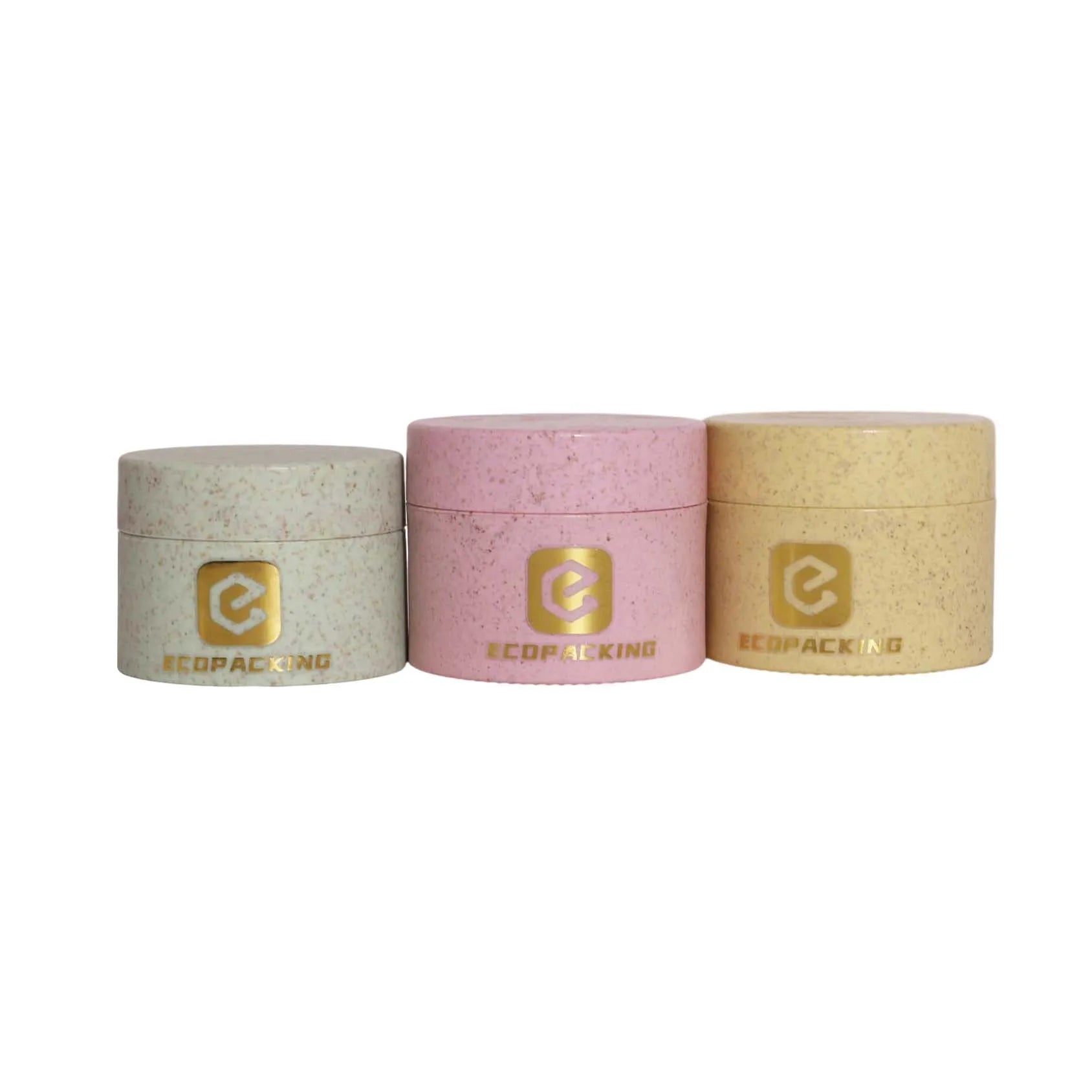 Biodegradable Plastic Cosmetic Jars 10ml 15ml 20ml 30ml 50ml 100ml 150ml 200ml 250ml Wheat Straw Container for Skin Care Cream - 图片 2