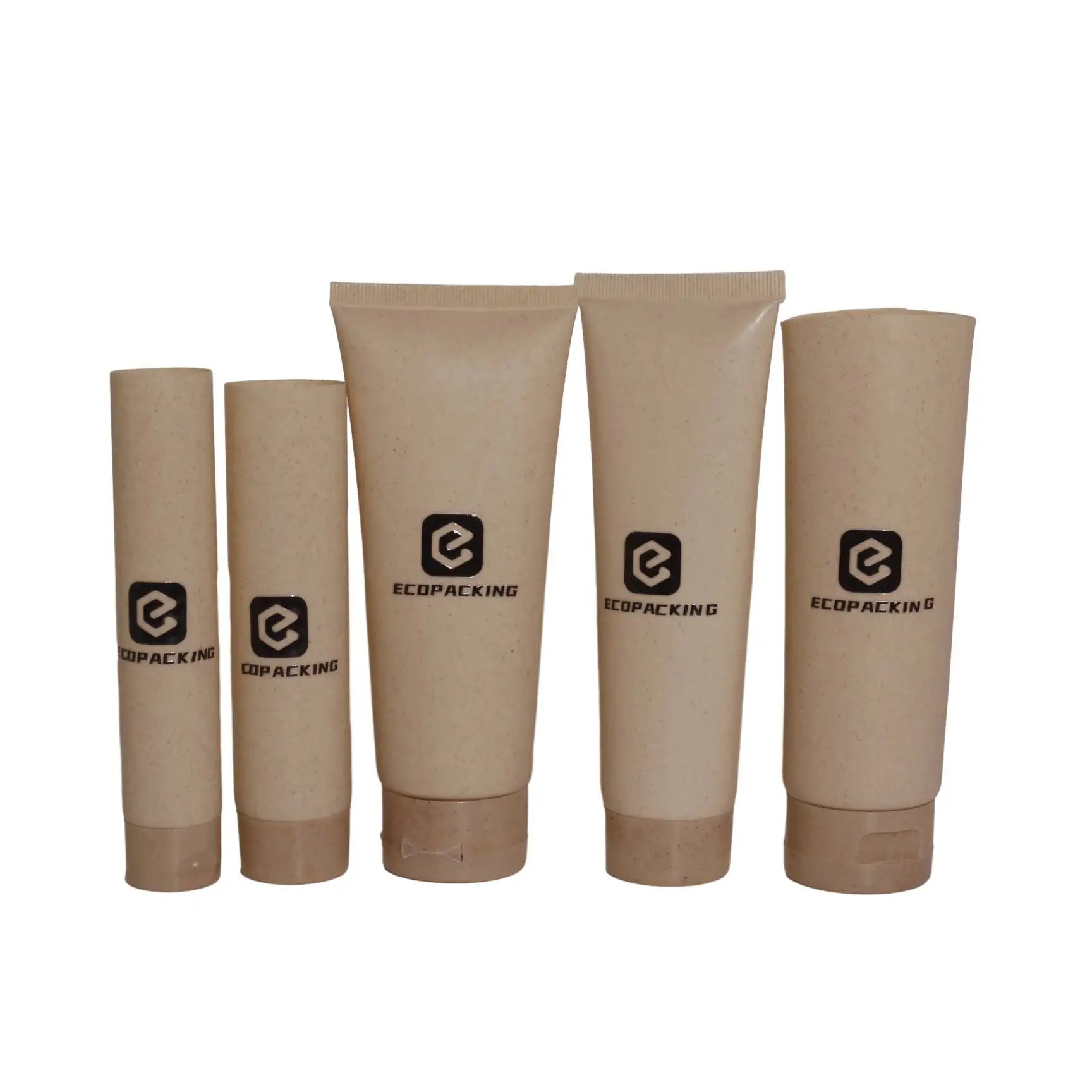 Wholesale Custom 10ml~300ml Sugarcane Wheat Straw Shampoo Natural Biodegradable Cosmetic Tubes for Hand Cream Lotion - 图片 7