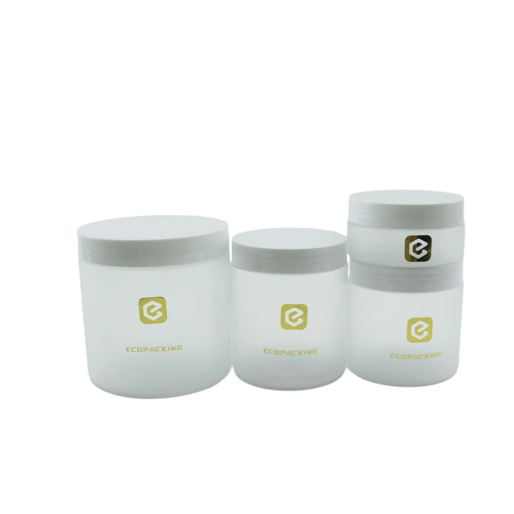 Plastic Cosmetic Packaging Round Jars 50ml 100ml 250ml PET Frosted Lotion Jars and Body Cream Jars with Lid - 图片 3
