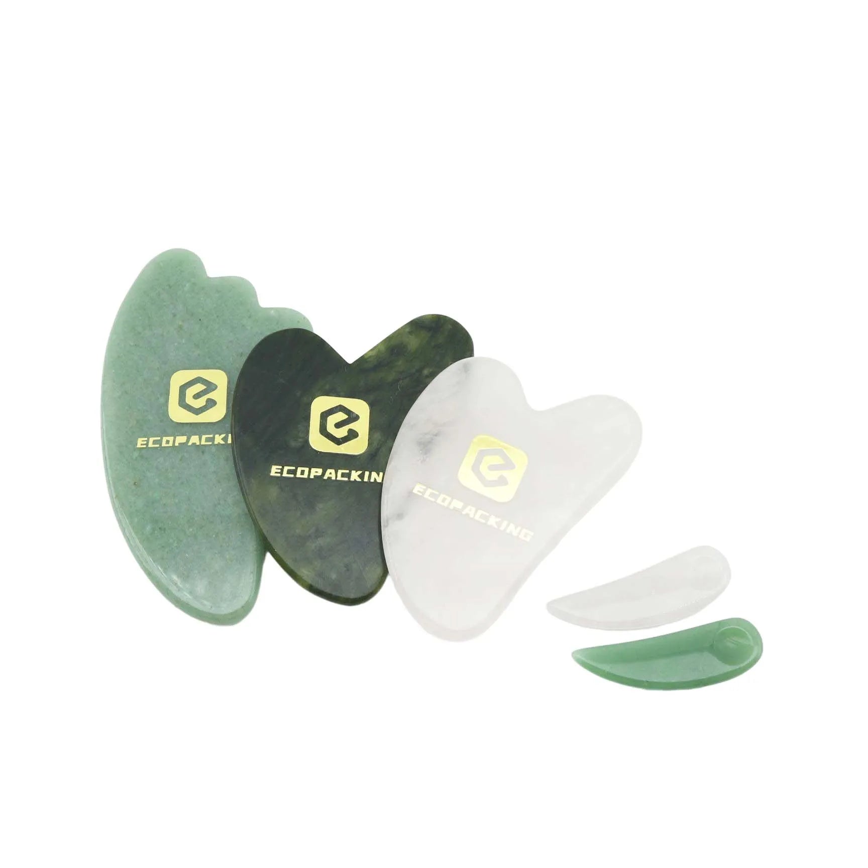 Jade Roller Facial Massage Jade Roller Gua Sha Set With Box Beauty Roller for Face Lifting and Skin - 图片 2