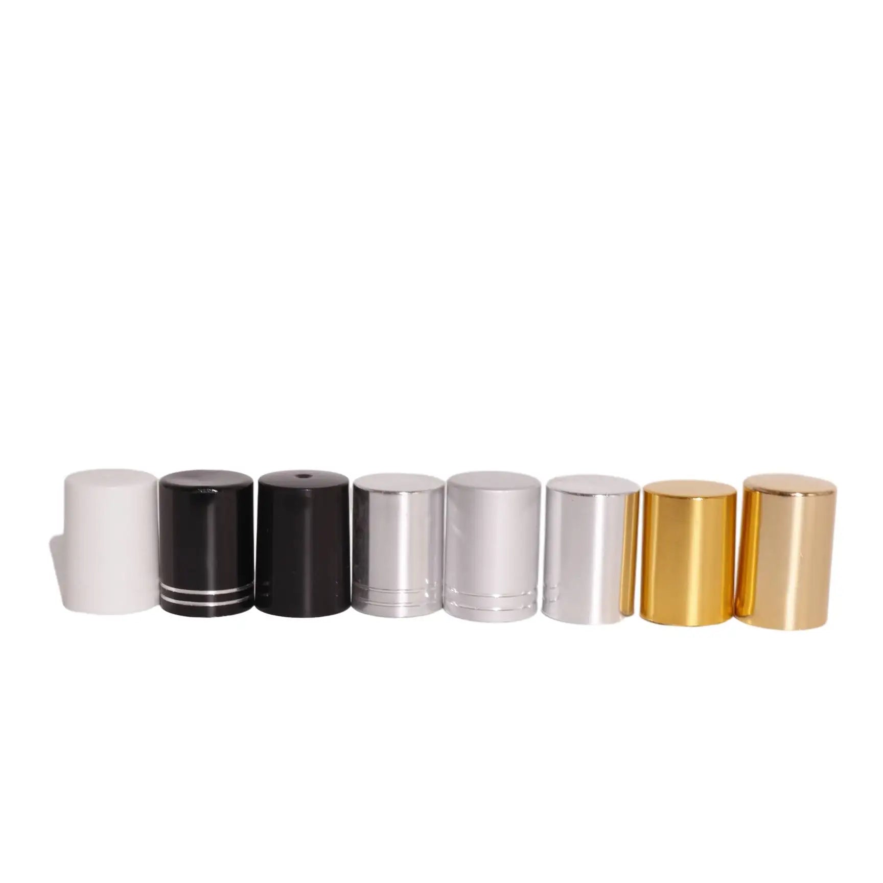 Essential Oil Roll on Glass Bottle Amber Roller Bottle with Black Lid 10ml - 图片 5
