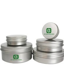 Wholesale Candle Wax Pomade Salve Cream Aluminum Tin Jars Aluminum Tin