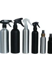 empty custom logo food grade drinking aluminum beverage bottle with screw cap 30ml 50ml 100ml 250ml 500ml