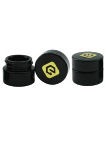 Empty 5g 5ml Small  UV Black Small Glass Jars  D888