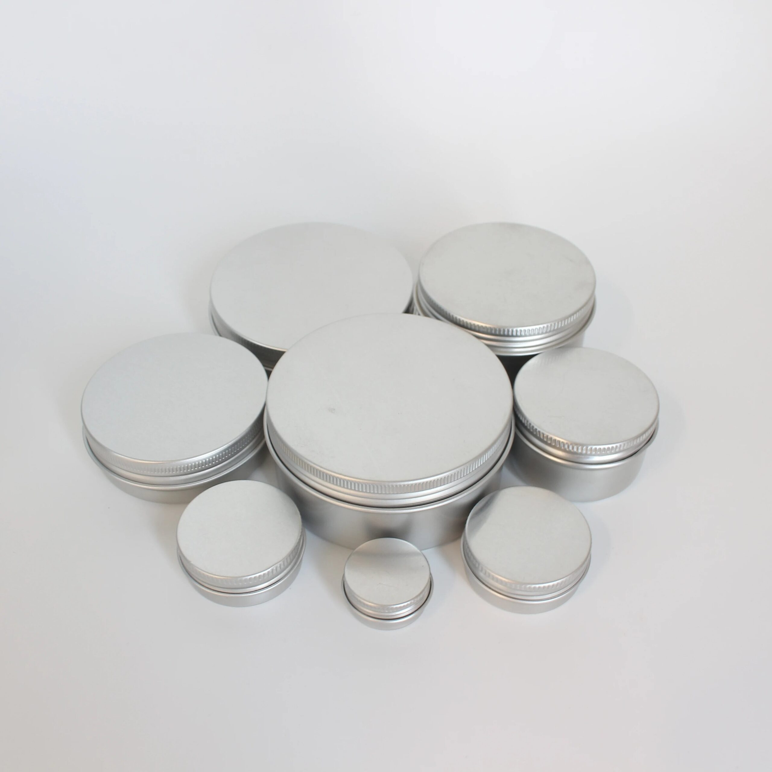 Wholesale Round Cosmetic Cream Candy Spice Pill Mint Small Silver Metal Mini Tins Box Aluminum Can Packaging With Screw Lid - 图片 7