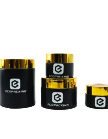5g 10g 15g 1oz 30ml 50g 100g Empty Frosted Glass Cream Jar Cosmetic Face Cream Container with Lid for Skincare Packaging