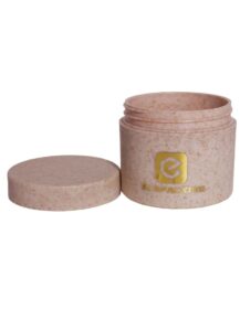 Wholesale Biodegradable 50g Beige Wheat Straw Plastic Creams Jars for Cosmetics