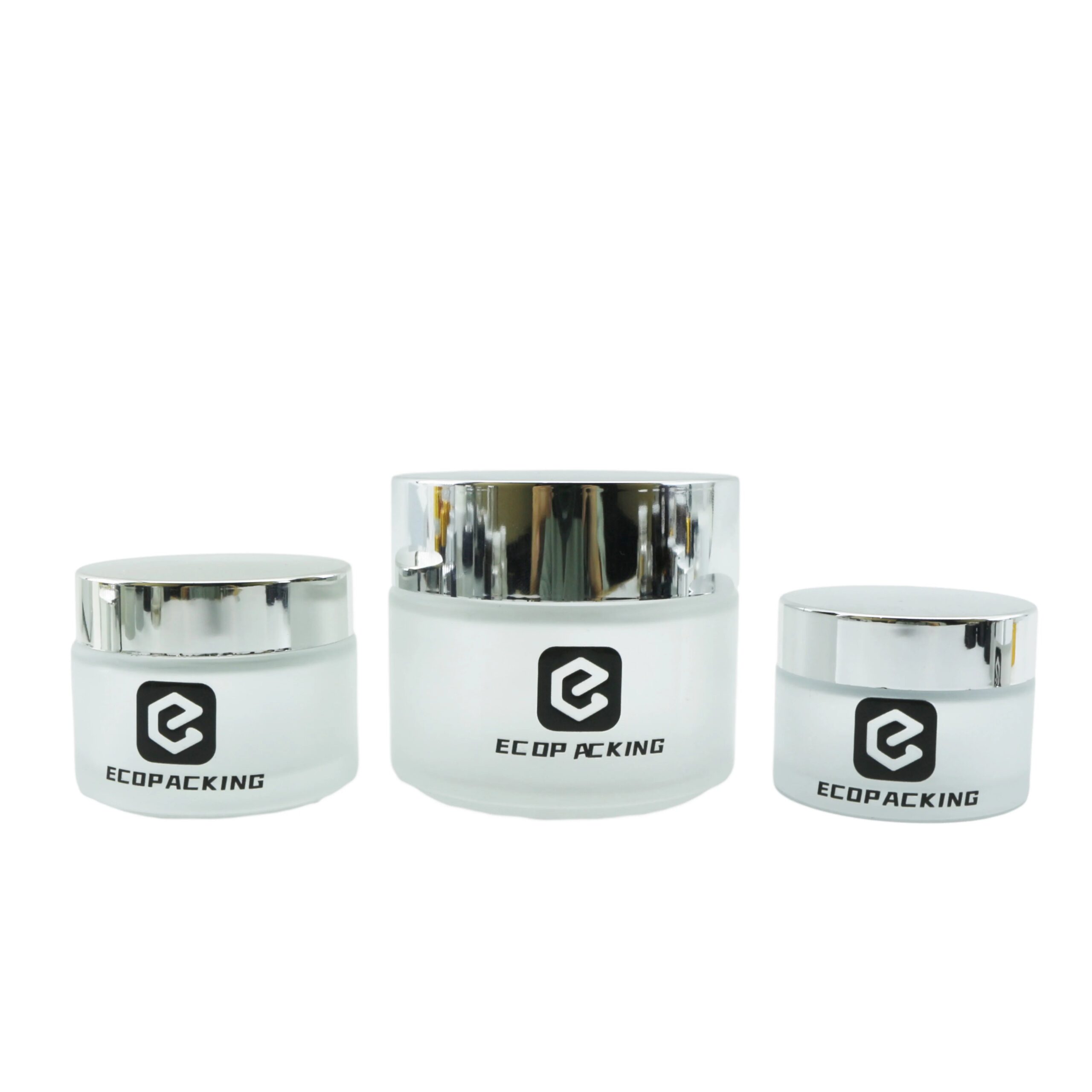 5g 10g 15g 20g 50g 100g Empty Round Matte Face Cream Frosted Lip Balm Container Cosmetic Glass Jar With Lid - 图片 2