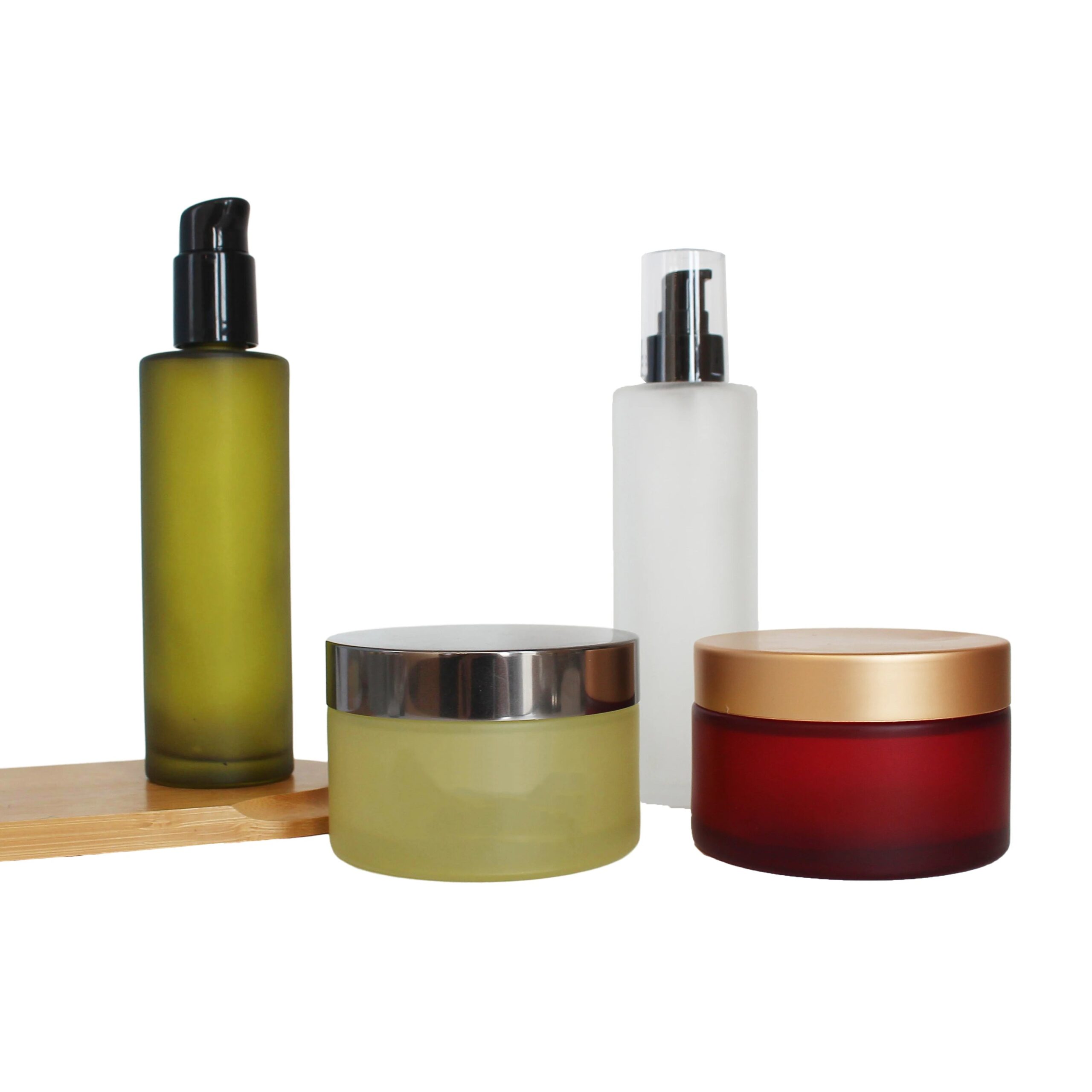 Luxury Frosted Custom Color OEM Cosmetic Cream Glass Jars for Hair Wax Body Butter 200g 200ml 6oz Factory Price - 图片 4