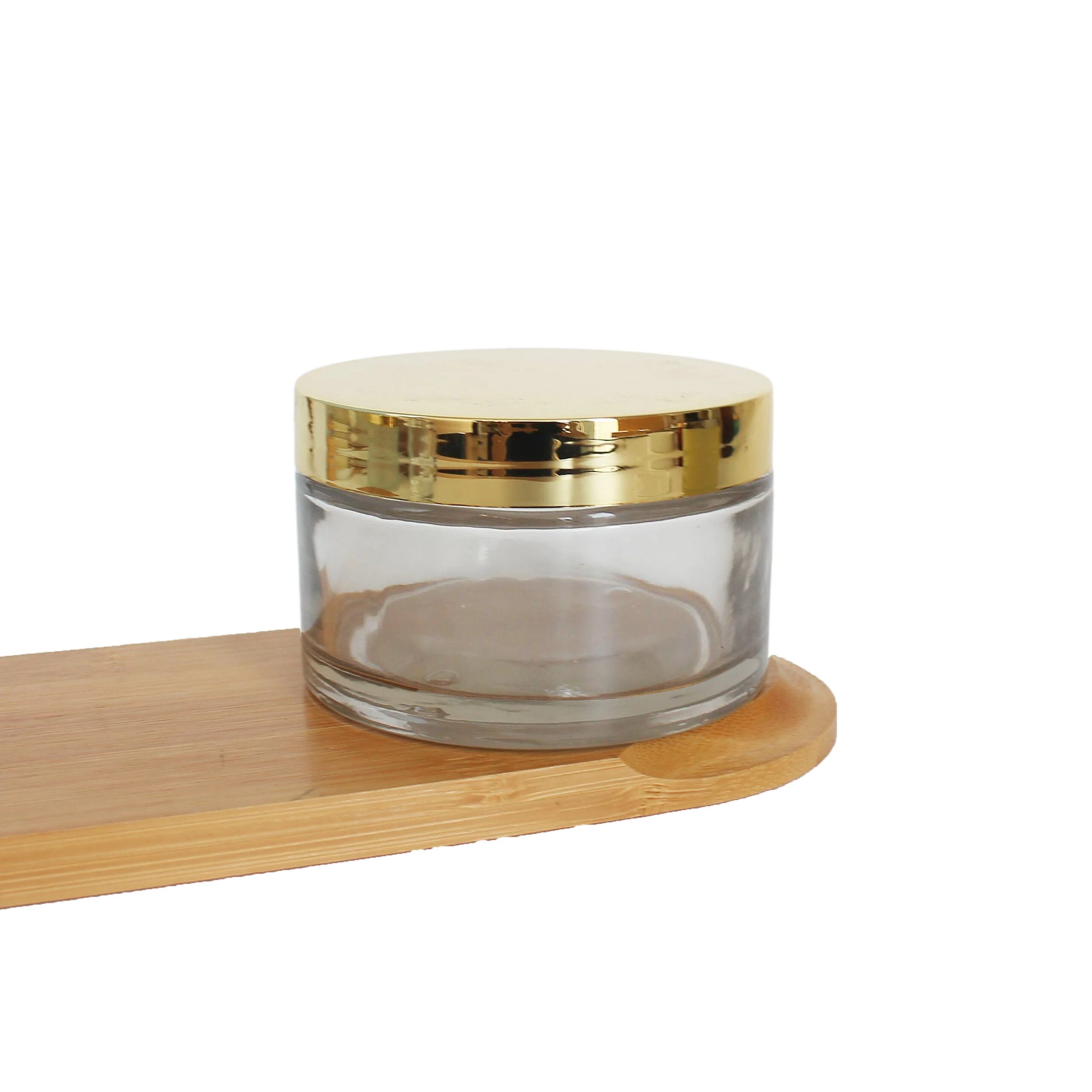 clear Transparent Thick Bottom in Stock 200ml 200g Cosmetic Cream Glass Jar with Lid Wholesale for Body Butter Balm
